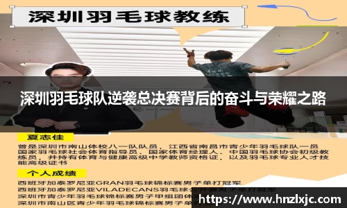 深圳羽毛球队逆袭总决赛背后的奋斗与荣耀之路